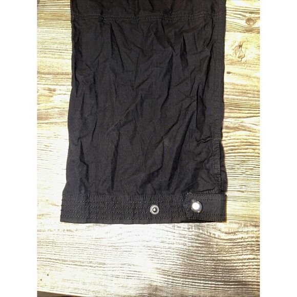 Women's Treasure & Bond Wide Leg Drawstring Pants Pockets Black Size XL. 16 - Picture 9 of 15